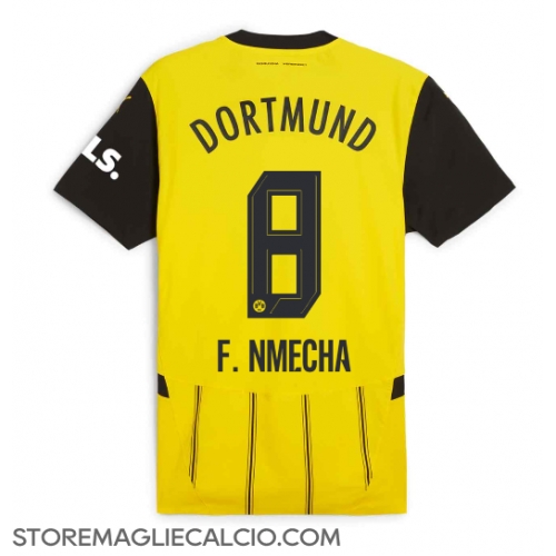 Borussia Dortmund Felix Nmecha #8 Maglia Gara Casa Repliche 2024-25 Maniche Corte Borussia Dortmund Felix Nmecha #8 Maglia Gara Casa Repliche 2024-25 Maniche Corte